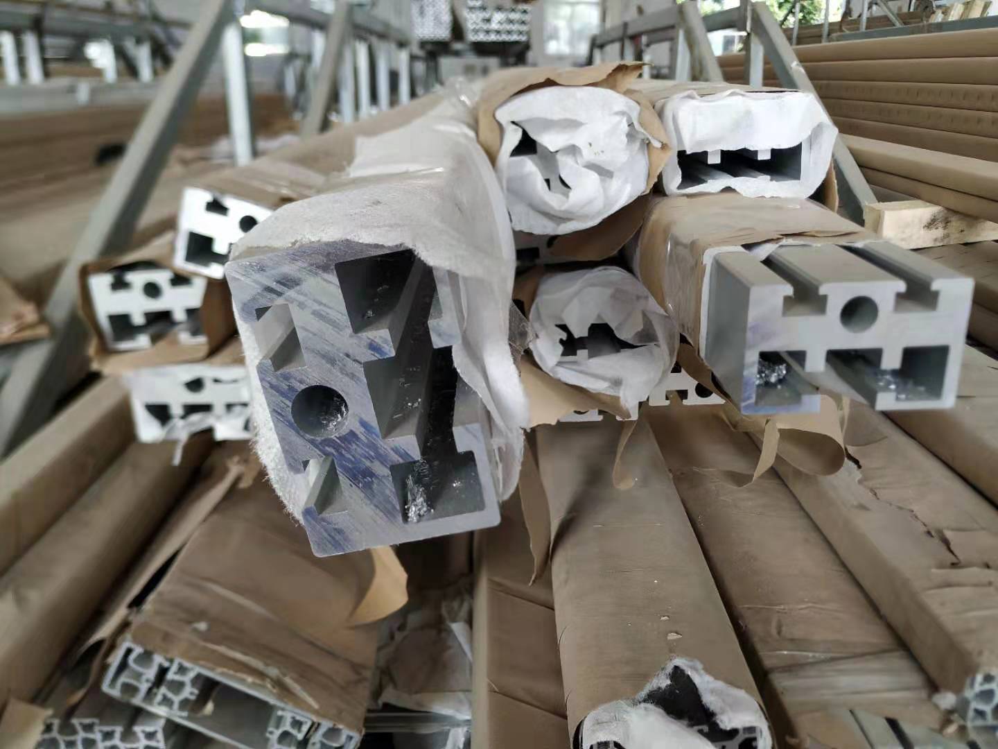 南京鋁材廠可開模定制50*80工業鋁型材導軌槽 6米長料加工